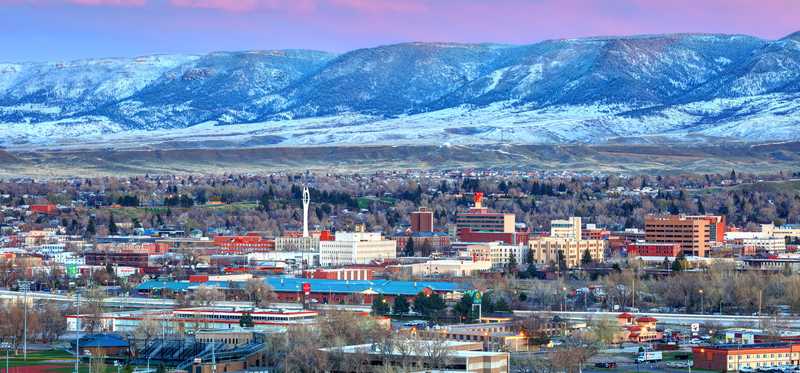 View of Casper, Wyoming.