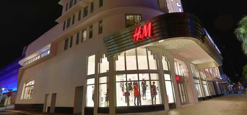 An H&M store.