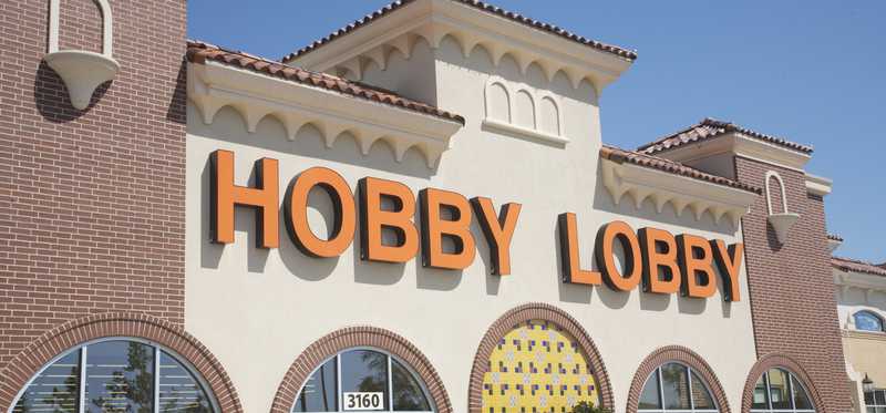 The exterior of a Hobby Lobby store