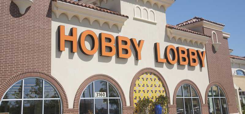 The exterior of a Hobby Lobby store.