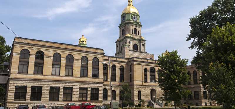 The courthouse in Huntington, West Virginia.