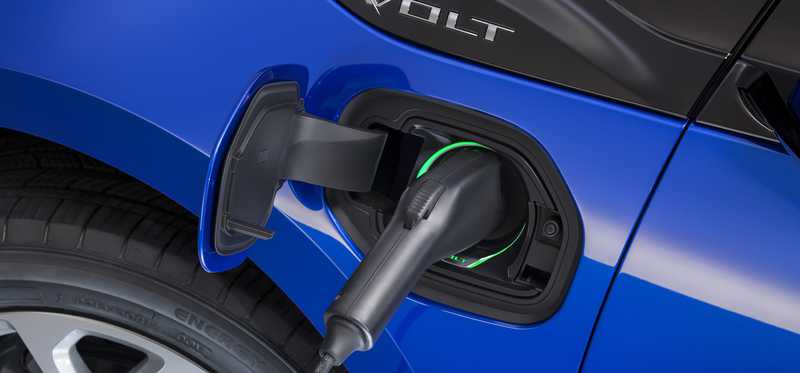 Chevy Volt charging.