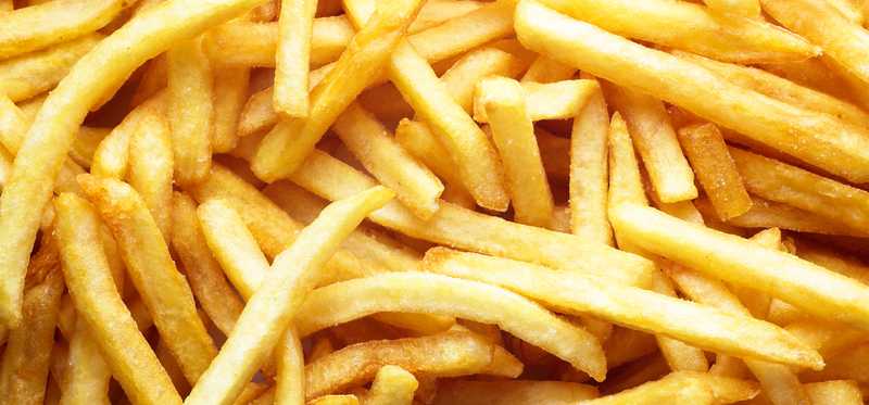 A pile of french fries.