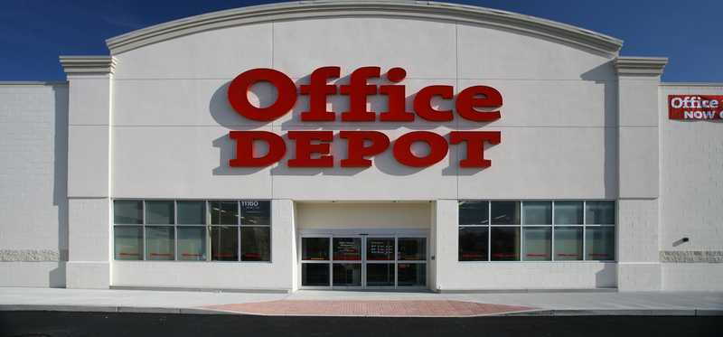 An Office Depot storefront.