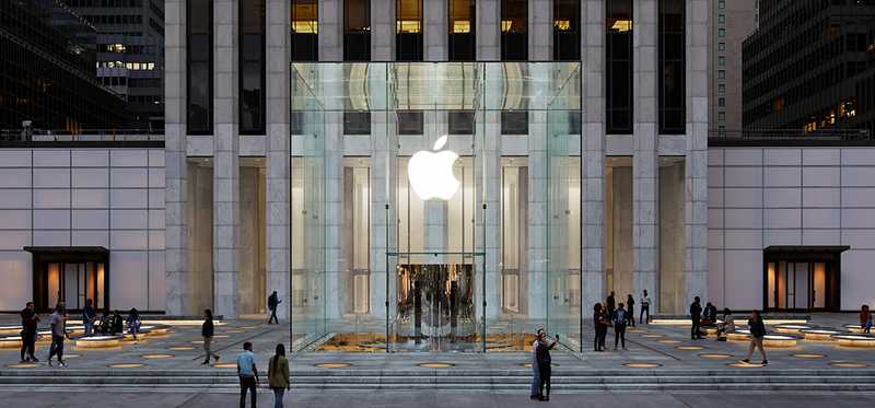 An Apple store in New York.