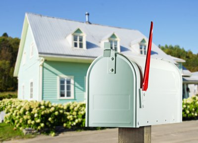 Mailbox in front of home.