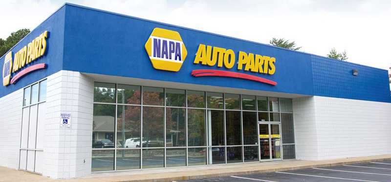 NAPA Auto Parts storefront.