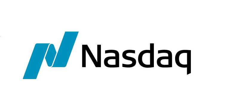 Nasdaq logo.