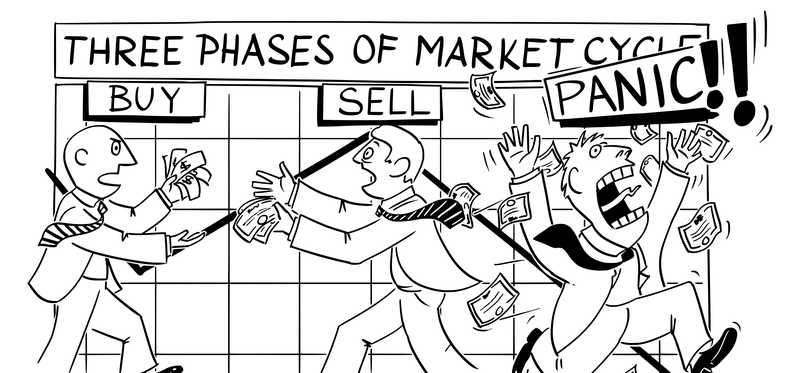 Illustration of panic selling