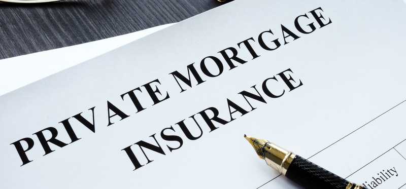 Pen resting on document that says private mortgage insurance.