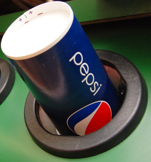 A Pepsi fountain cup.