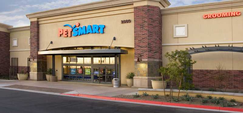 A storefront for the pet store PetSmart.
