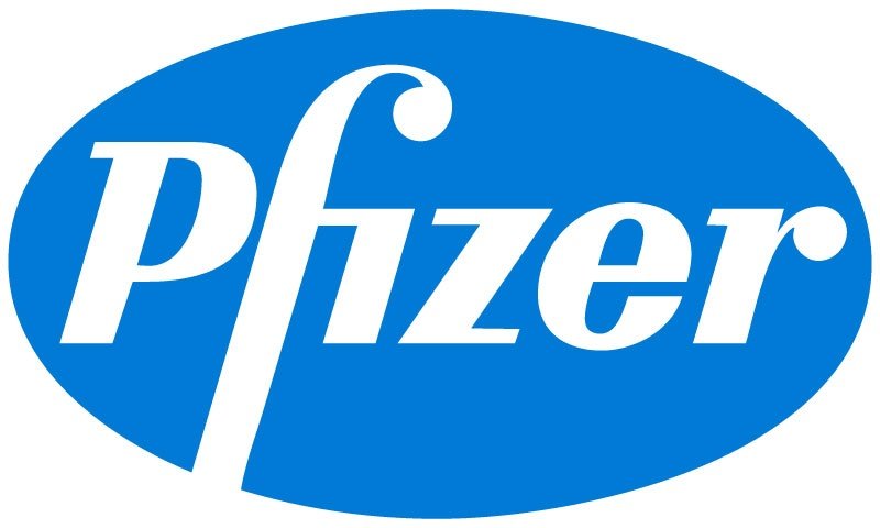 Pfizer logo.