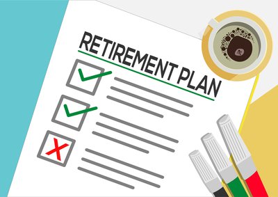 Cartoon of a Retirement Plan checklist.