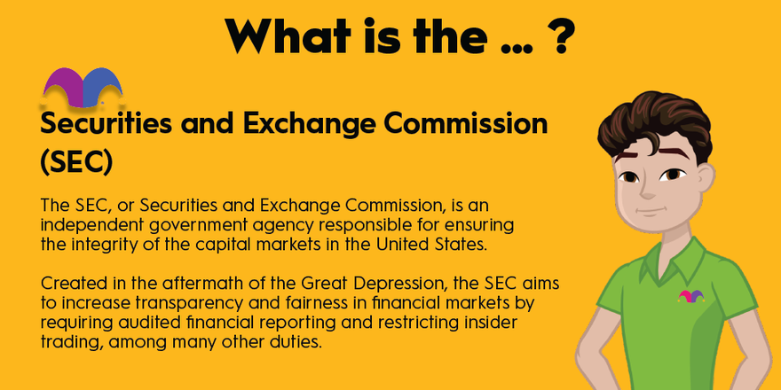 An infographic defining and explaining the term SEC.