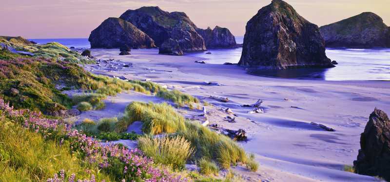 Seaside, Oregon, coastline.