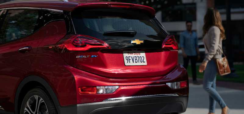 A 2020 Chevrolet Bolt electric vehicle.