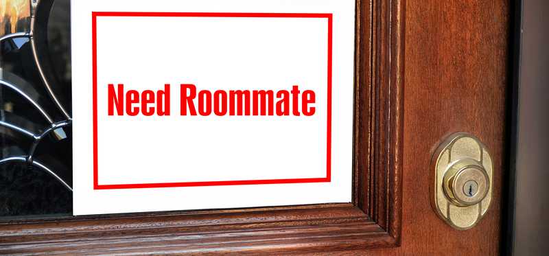 Sign in window reading Need Roommate.