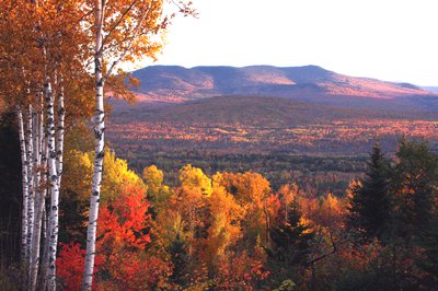 New Hampshire scenery in autumn.