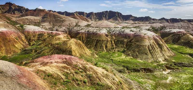 Badlands National Park in South Dakota.