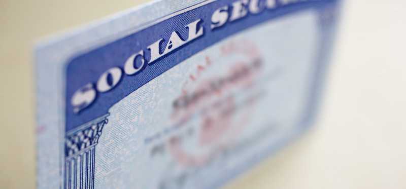A Social Security card.