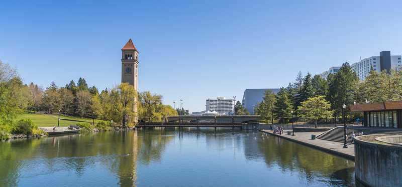 Spokane's riverfront park.