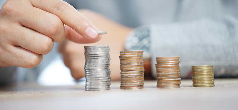 Stack of change