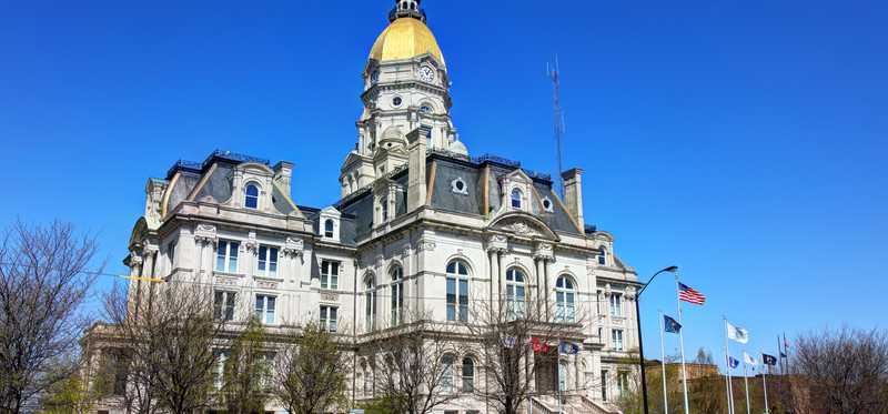 The courthouse in Terre Haute, Indiana.
