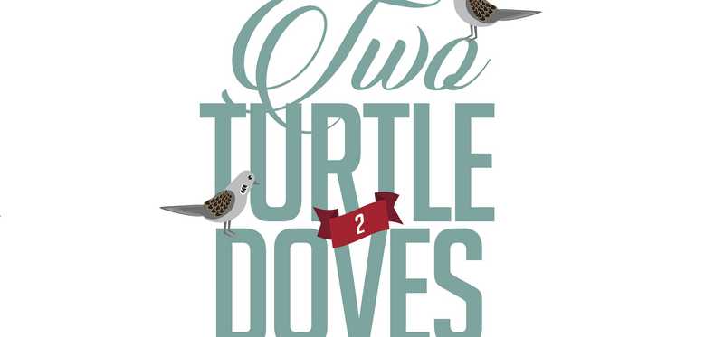 Two turtle doves graphic.