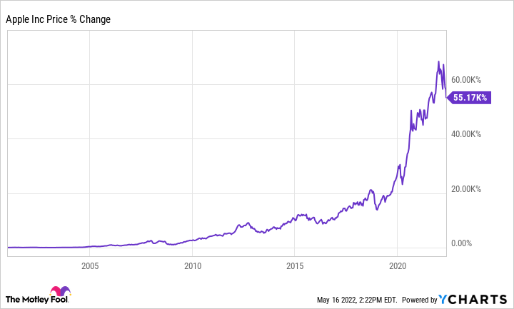 Apple Inc Price Change Y Chart