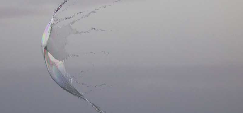 bubble bursting