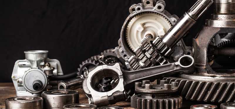 A selection of different kinds of auto parts.