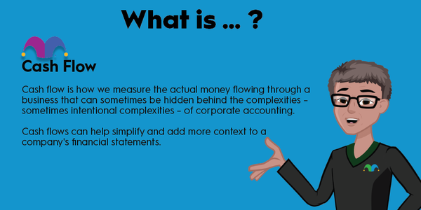An infographic defining and explaining the term "cash flow."