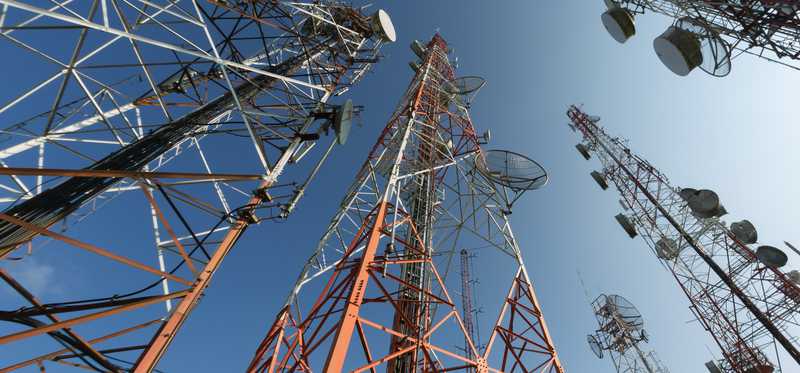 Group of cell towers.
