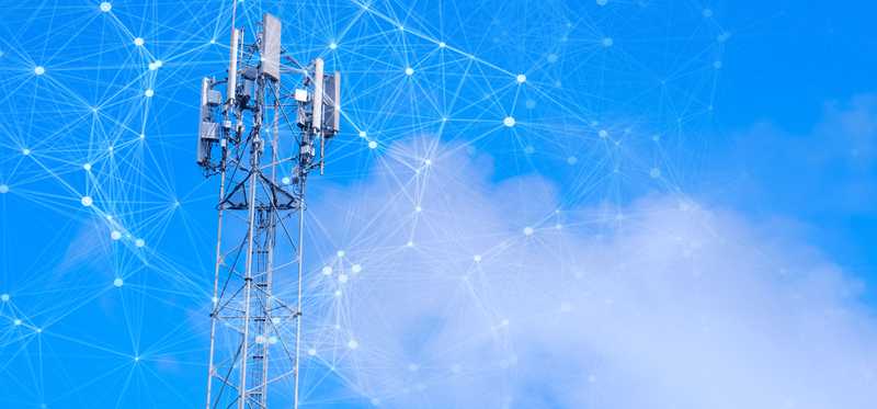 Cellphone tower emitting wireless signal