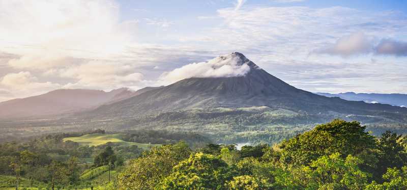 A volcano in Costa Rica.
