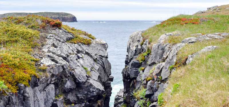 Seaside crevasse