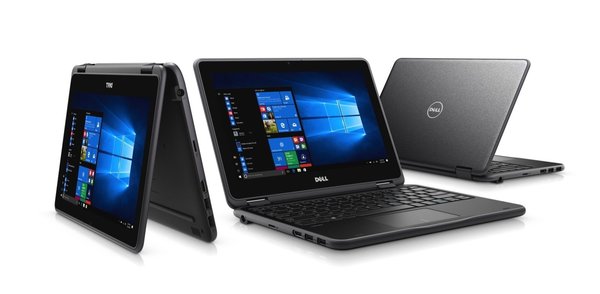 A selection of Dell laptops.