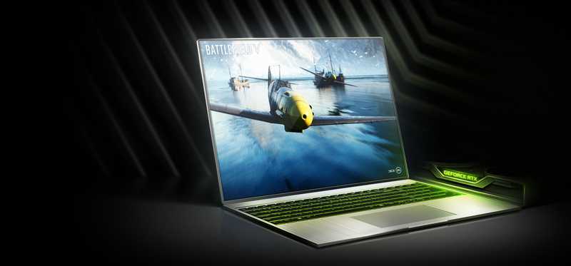 A geforce rtx 20 series laptop by NVIDIA.