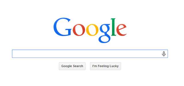 The Google search bar.