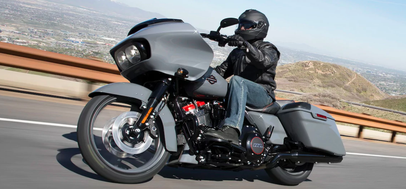 Harley CVO Road Glide motorcycle.