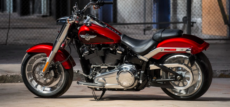 Harley Fat Boy motorcycle.