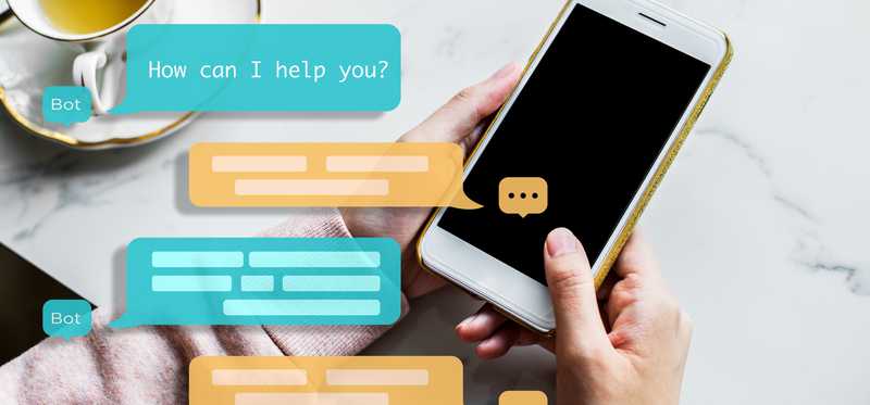 Someone uses a customer service chat feature.