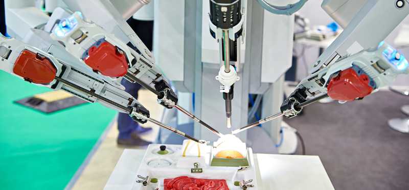 A robotic surgical device.