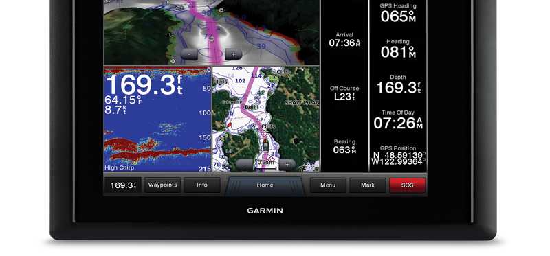 A Garmin mapping device.