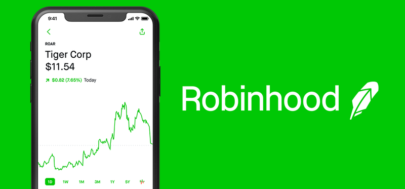 Robinhood app on a smartphone.