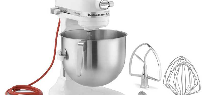 A standalone kitchenaid mixer.
