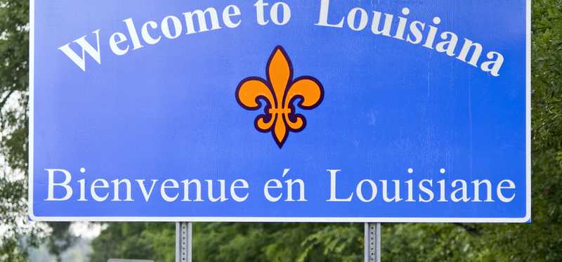 Welcome to Louisiana sign