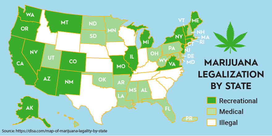 Ca 2024 Marijuana Laws Map Wynne Karlotte   Marijuana Legalization Map.width 880 