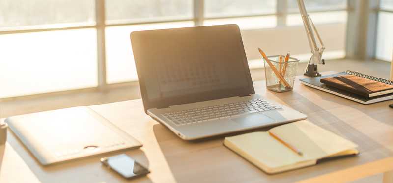 A neat-looking desk.
